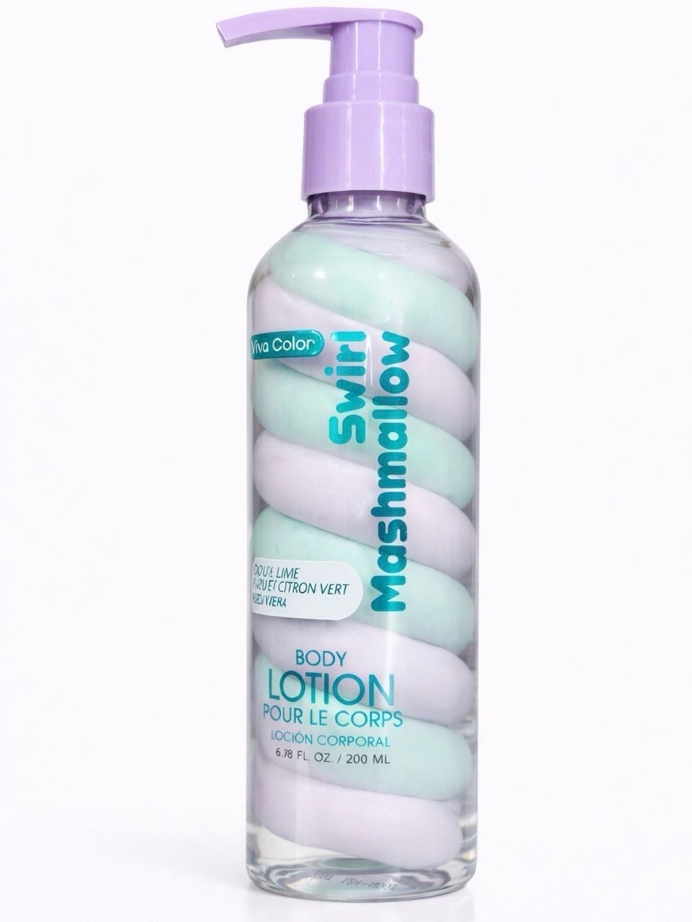 Viva Color Swirl
Marshmallow Body Lotion 6.7oz
Pump Bottle Hydrating Cream